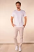 Camiseta Masculina Algodão Egípcio Branca - Strategia Jeans