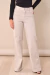 Calça Wide Leg Sarja Bege Claro - comprar online