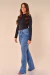 Calça Flare Jeans Lavada Lançamento