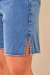 Bermuda Feminina Jeans Fenda