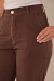 Calça Wide Leg Linho Marrom - loja online