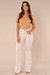 Calça Flare Feminina Brim Bege Claro - comprar online