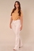 Calça Flare Feminina Brim Bege Claro - comprar online