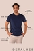 Imagem do Camiseta Masculina Malha Azul Marinho