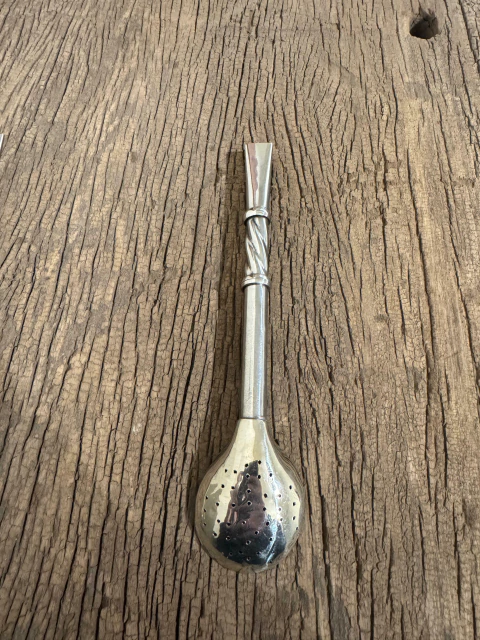 Bombilla de alpaca galloneada - comprar online