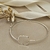 Bracelete com quadrado - Prata925 - Ref.: PL925012