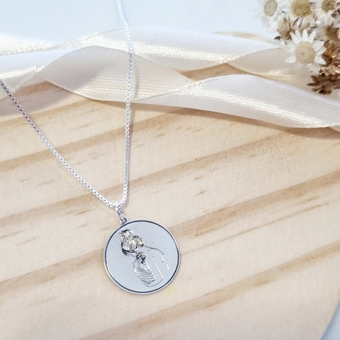 Colar aconchego - mãe e filho - Prata925 - Ref.: CM925055