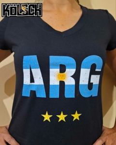 Remera ARG 3 Estrellas - comprar online