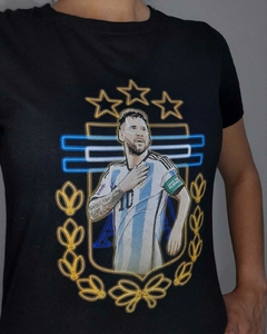 Remera Messi 3 estrellas (Version femenina) - comprar online