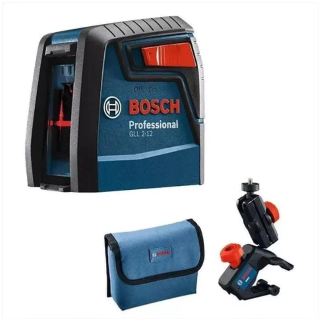 Nivel Láser Bosch Gll 2-12 Rojo con bolsa y soporte Profesional