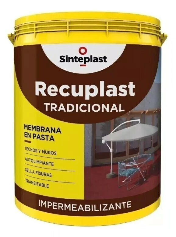 RECUPLAST TRADICIONAL MEMBRANA EN PASTA x 4 LITROS