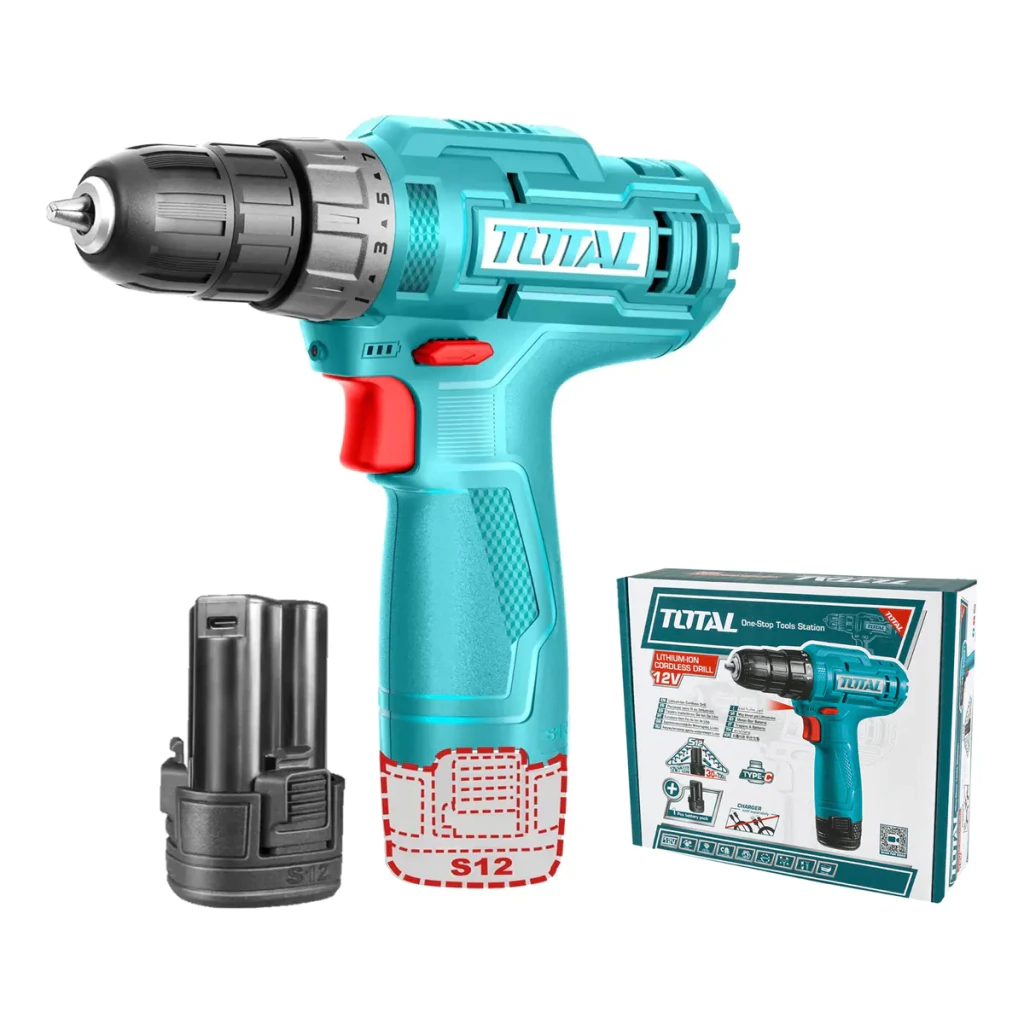 Taladro atornillador 12v 750 RPM Usb-C Total TDLI12428