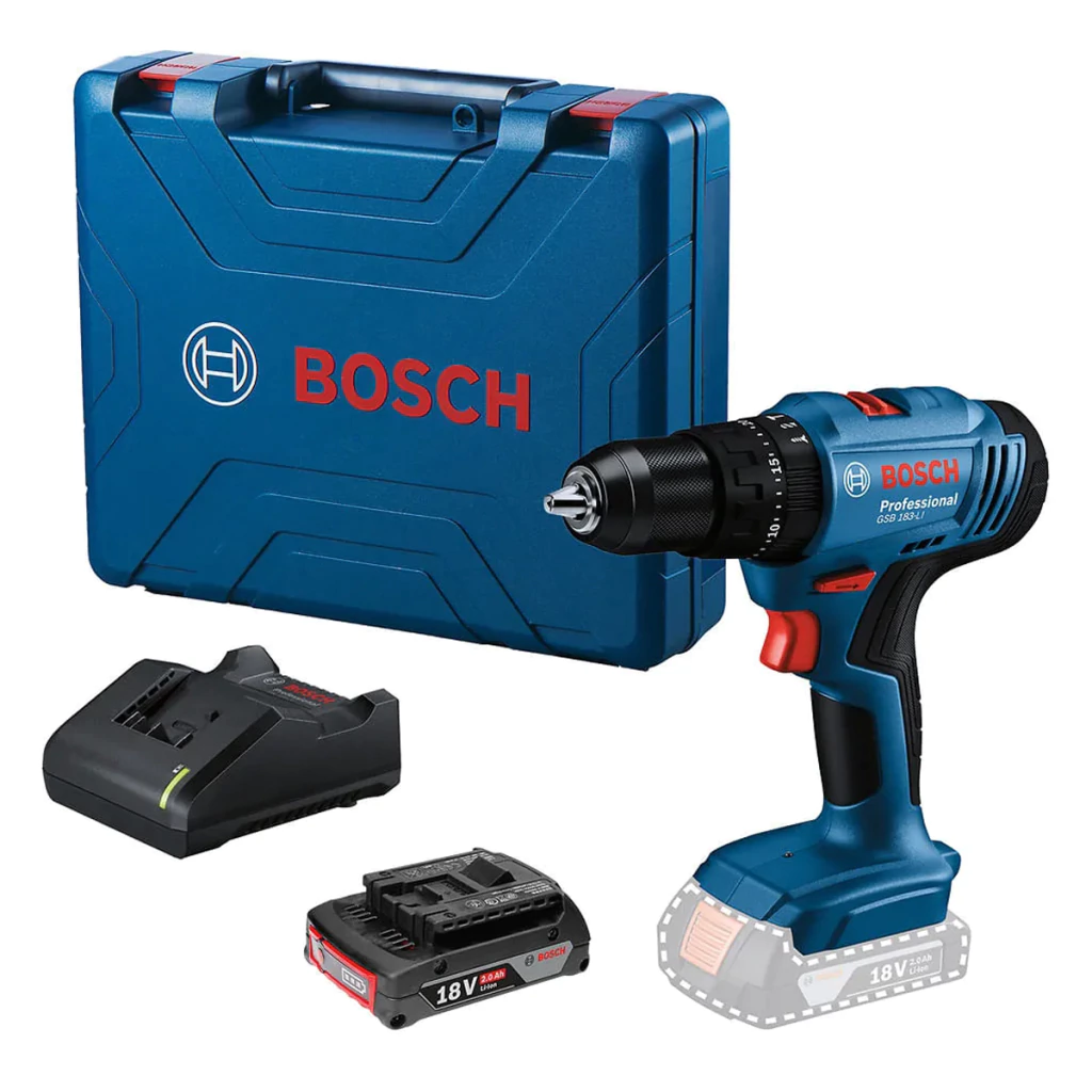 TALADRO ATORNILLADOR A BATERIA GSB 183-LI 18V 1 BAT 2AH Y CARGADOR
