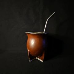 Mate modelo Camionero con virola y base de alpaca. Sin bombillón - comprar online