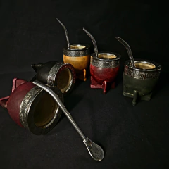 Mate Imperial premium con bombillón. - Distinguida Tradición | Marroquinería y Platería Criolla | Regalos exclusivos | San Rafael Mendoza