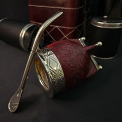 Juego matero completo línea Elegance Premier. - Distinguida Tradición | Marroquinería y Platería Criolla | Regalos exclusivos | San Rafael Mendoza