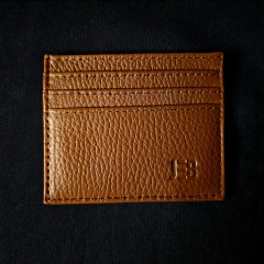 Porta tarjetas de cuero original. - Distinguida Tradición | Marroquinería y Platería Criolla | Regalos exclusivos | San Rafael Mendoza