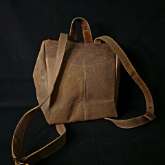 Mochila de cuero combinada. - comprar online
