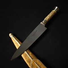 Cuchillo H.Bogen&R.Pfile, encabado en tiento fino. - Distinguida Tradición | Marroquinería y Platería Criolla | Regalos exclusivos | San Rafael Mendoza
