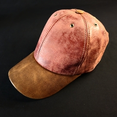 Gorra de cuero vacuno Negra combinada. - (copia)