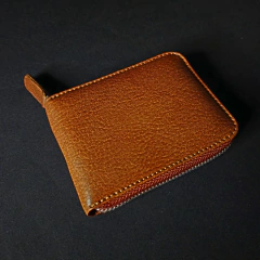 Billetera de cuero original liso modelo Pocket. - Distinguida Tradición | Marroquinería y Platería Criolla | Regalos exclusivos | San Rafael Mendoza