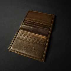 Porta tarjetas libreta de cuero original. - comprar online