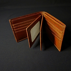 Billetera de caballero en cuero original doble volante. - Distinguida Tradición | Marroquinería y Platería Criolla | Regalos exclusivos | San Rafael Mendoza