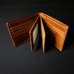 Billetera de caballero en cuero original doble volante. - comprar online