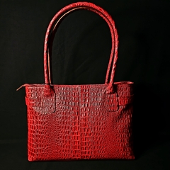 Cartera de cuero, modelo Elegance Premier.. Color Rojo. - tienda online