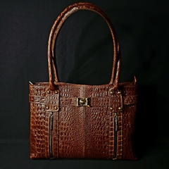 Cartera de cuero, modelo Elegance Premier.. Color suela.