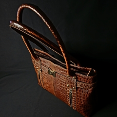 Cartera de cuero, modelo Elegance Premier.. Color suela. en internet