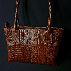 Cartera de cuero, modelo Elegance Premier.. Color suela. - tienda online