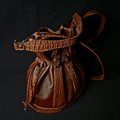 Bolso/Bandolera de cuero modelo Carmel. Color suela combinada. - comprar online