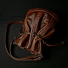 Bolso/Bandolera de cuero modelo Carmel. Color suela combinada. - Distinguida Tradición | Marroquinería y Platería Criolla | Regalos exclusivos | San Rafael Mendoza