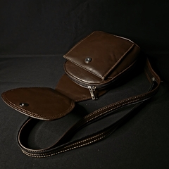 Morral/Mochila de cuero premium con cierres. Color Guinda. - (copia) - buy online