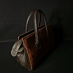 Cartera de cuero combinada modelo Hermes. - Distinguida Tradición | Marroquinería y Platería Criolla | Regalos exclusivos | San Rafael Mendoza