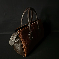 Cartera de cuero combinada modelo Hermes. - Distinguida Tradición | Marroquinería y Platería Criolla | Regalos exclusivos | San Rafael Mendoza