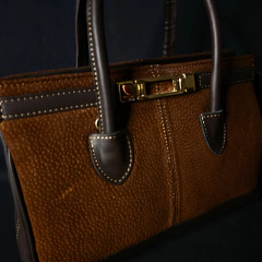 Cartera de cuero combinada modelo Hermes. - online store