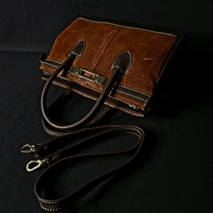 Imagen de Cartera de cuero combinada modelo Hermes.