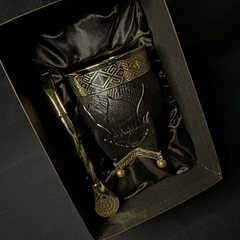 Mate Imperial línea PREMIER con bombillón de alpaca y caja. en internet