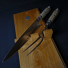 Imagen de Juego de cuchillo y tenedor parrillero.