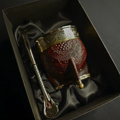 Mate Imperial línea PREMIER con bombillón y caja. en internet