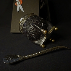 Mate Imperial línea PREMIER con bombillón y caja. - Distinguida Tradición | Marroquinería y Platería Criolla | Regalos exclusivos | San Rafael Mendoza