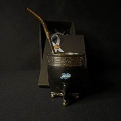 Mate y bombillón Edición Malvinas Argentinas.