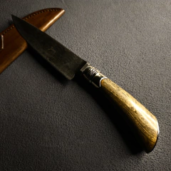 Cuchillo Acero Damasco Tacus. - Distinguida Tradición | Marroquinería y Platería Criolla | Regalos exclusivos | San Rafael Mendoza