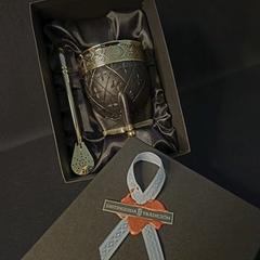 Mate Imperial línea PREMIER con bombillón y caja. - Distinguida Tradición | Marroquinería y Platería Criolla | Regalos exclusivos | San Rafael Mendoza