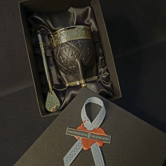 Mate Imperial línea PREMIER con bombillón y caja. - (copia) - Distinguida Tradición | Marroquinería y Platería Criolla | Regalos exclusivos | San Rafael Mendoza