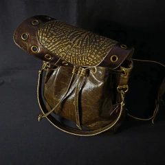 Mochila de dama en cuero original combinado . - (copia) - online store