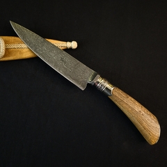 Cuchillo criollo Acero Damasco patrón W Random. - comprar online