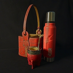 Juego matero Imperial premium. Color rojo